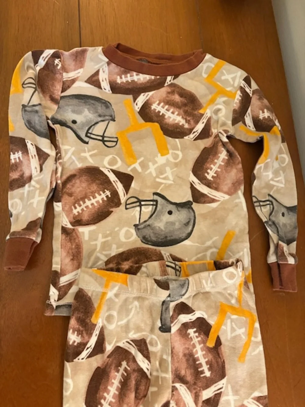 Organic Cotton Football Pajamas